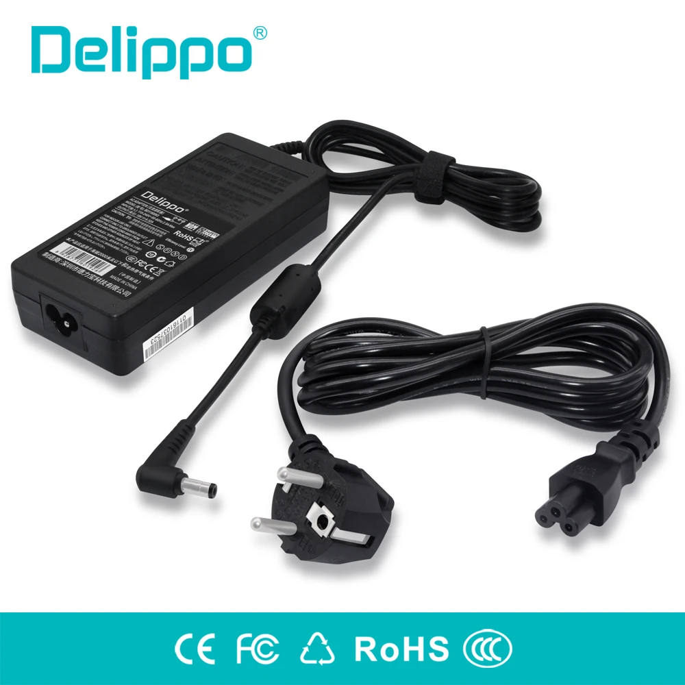 Delippo 19 V 6.32A 120 W ноутбук с адаптером переменного тока Зарядное устройство для