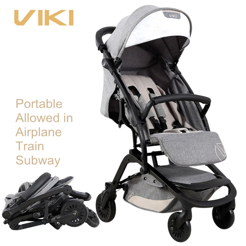 VIKI 6.9kg Smart Folding Baby Stroller Can be Take to Plane, Baby