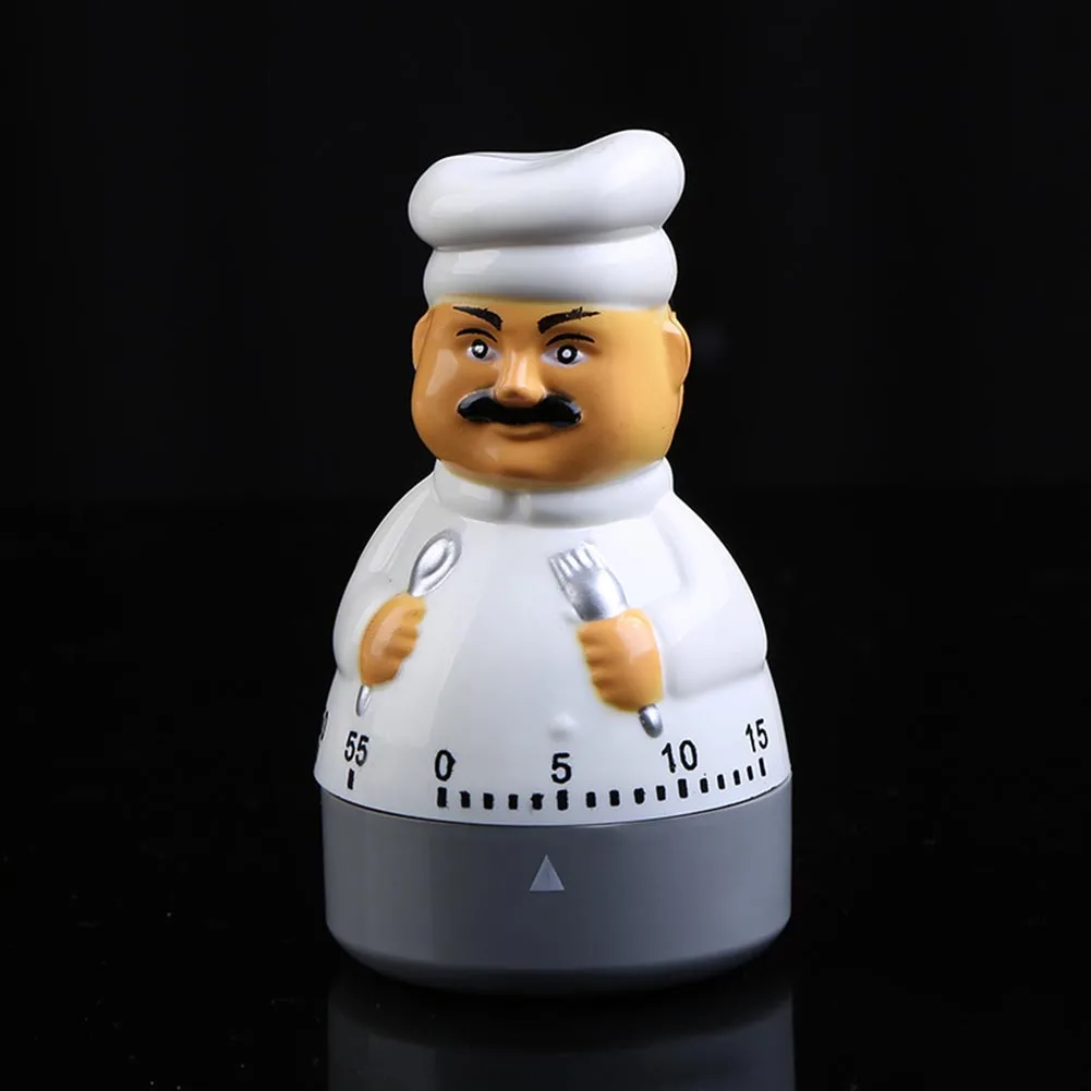 60 минут мультфильм шеф-повара кулинарный таймер в форме яйца квадратный поварской подсчет Будильник с таймером магнитные часы Временник Прямая