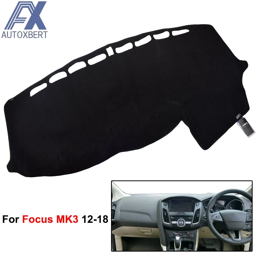 

AX Dashmat Dash Mat Dashboard Cover For Ford Focus 3 MK3 2012 - 2014 2015 2016 2017 2018 Pad Sun Shade Dash Board Cover Carpet