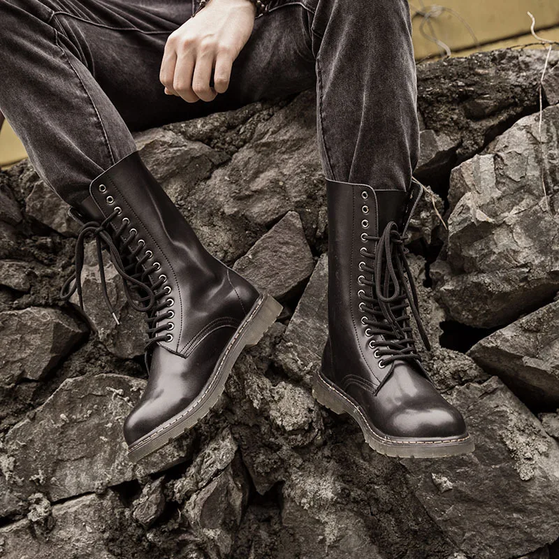 

Work boots men's boots high boots fashion tie with OXY boots