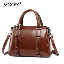 UYO, Ретро стиль, воск, масло, натуральная кожа, портфель, Топ-ручка, роскошные сумки на плечо, дизайнерские женские сумки, женская сумка-тоут