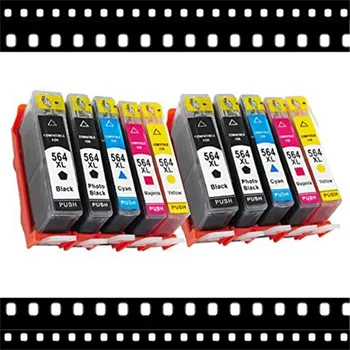 

10 pcs ink cartridge 564XL for HP Photosmart 5510 5514 5515 5520 6510 B109a B110a B209a 7510 C310a 3070A 3520 4620 printer