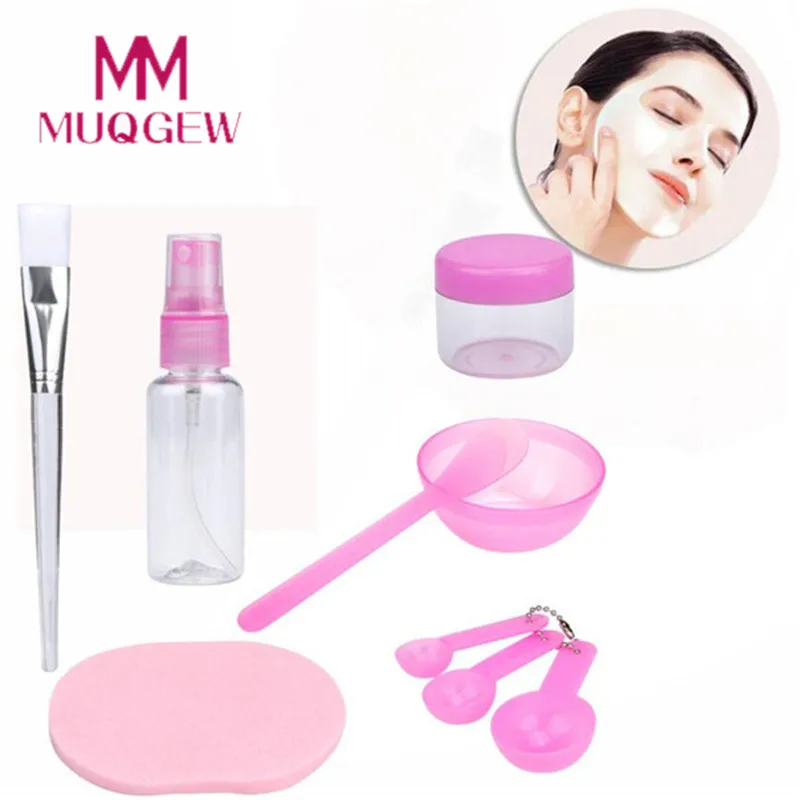 

9PCS/set Makeup Beauty DIY Facial Face Mask Bowl Brush Spoon Stick Tool Foundation Powder Brush Facial Mask Brushes maquiagem