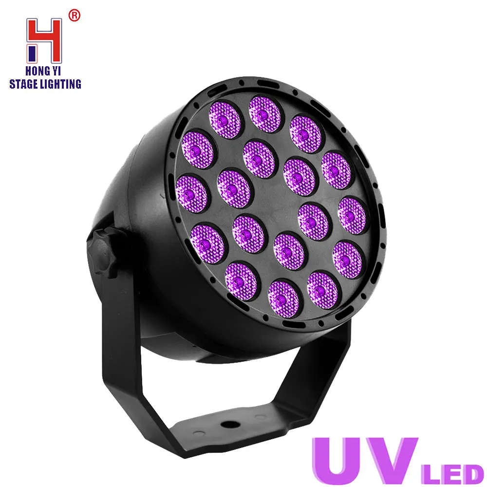 

Party Lights LED Par DMX Flat Par Light 18x3W UV Stage Lighting Professional light equipment