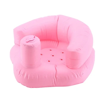 

Inflatable Chair Sofa Bath Seats Pink Green PVC Infant Portable Play Game Mat Kids Baby Seat Dining Push chairSofa