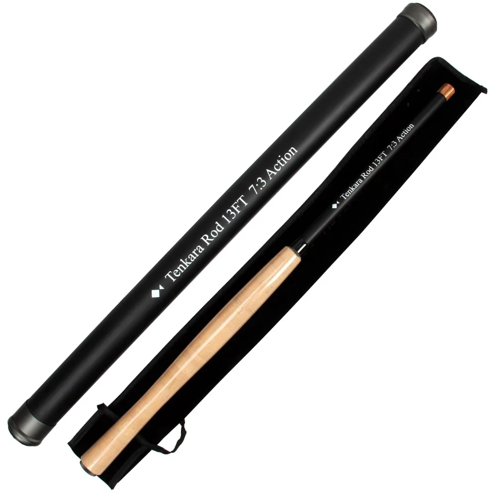 Fibra de Linha de Vara Vara de Pesca com Mosca Tenkara Fly Fishing Combo 12 e 13ft Graghite Im8 Carbono de Pesca com Mosca Tenkara 5x Líder Furled Flouorocabon Tippet 4 de Pesca Com Mosca Tenkara 5X Líder Furled Flouorocabon Tippet