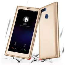 

For Huawei P Smart cover Case Luxury PU Leather Cover Flip Case For Huawei Enjoy 7S Case Huawei P Smart Protection phone Cases