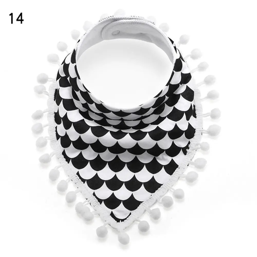 1PC/4PCs Infant Baby Unisex Bibs Feeding Saliva Towel Dribble Triangle Bandana Cute - Color: Silver