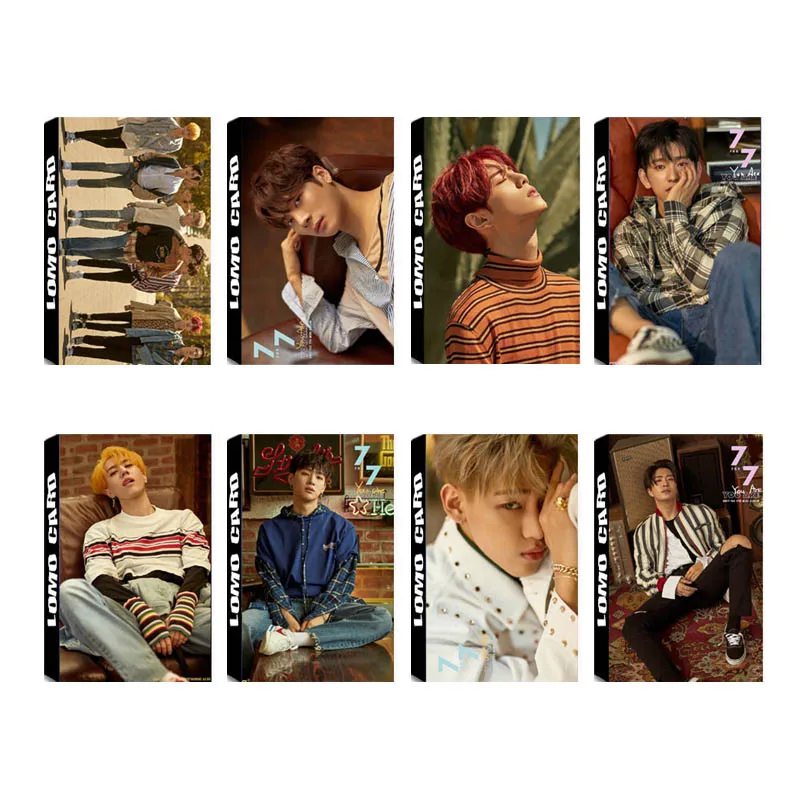 

Youpop KPOP GOT7 7FOR7 Album LOMO Cards K-POP New Fashion Self Made Paper Photo Card Photocard LK528
