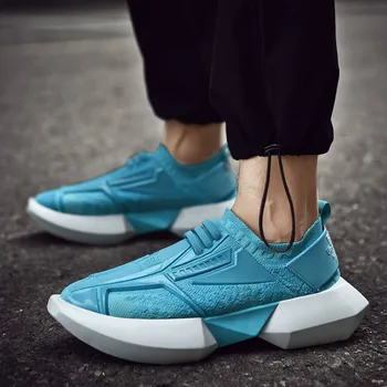 

Men's Trainers Jogging Sneaker Lightweight Boy High Platform Shoes Summer Chunky Sneakers Hip Hop Sneakers Tenis Masculino