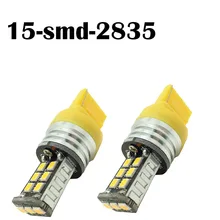 Lampada t20 7440 15smd samsung chips cancelador cobalto captiva amarelo/branca