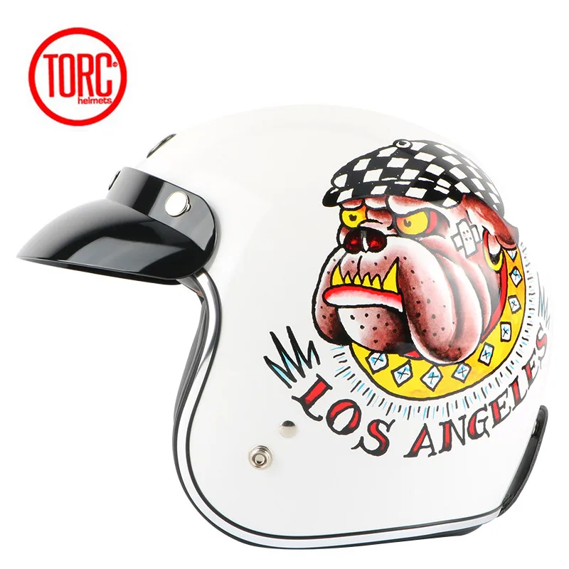 Винтажный moto rcycle шлем TORC T50 открытый шлем DOT одобренный полушлем Ретро Мото шлем capacete moto ciclistas capacete - Цвет: Model 10