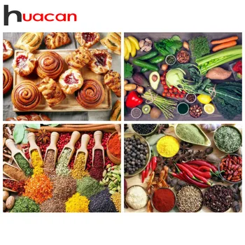 

Huacan Scenic Diamond Painting Full Square 5d Diamond Mosaic Food New Arrival Pictures With Rhinestones Embroidery Home Decor