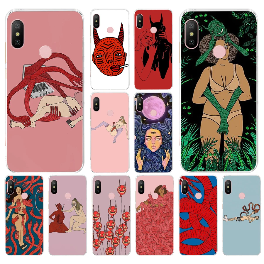 

269FG polly nor painting art Soft Silicone Tpu Cover phone Case for xiaomi redmi note 4A 4X 6 Pro 6A