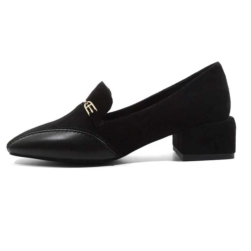 ORCHA LISA/ г. новое поступление, женские туфли-лодочки из натуральной кожи на квадратном каблуке элегантная Офисная Женская обувь без застежки, красивая Рабочая обувь