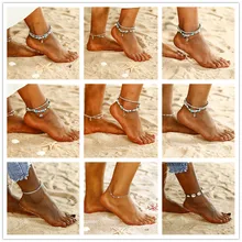 Bohemian ANKLET FOR WOMEN Vintage Handmade ANKLET BRACELET on Leg Beach Ocean Shell Heart Animal Foot Legs Chain Jewelry 2019 graceful rhinestoned heart anklet for women