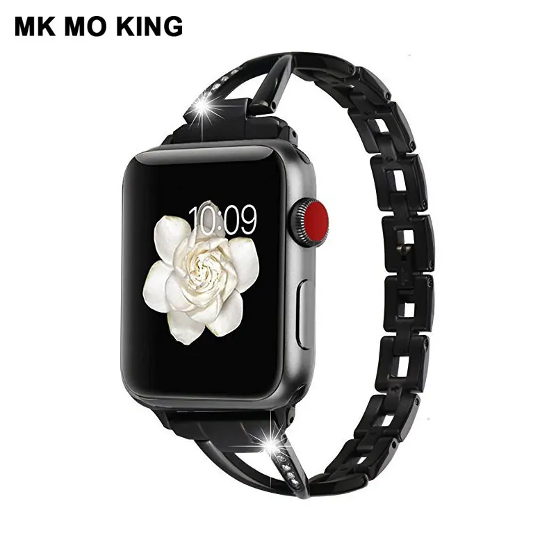 Люксовый бренд, набор защелок из нержавеющей стали, ремешок для Cartier apple role men x iwatch 3 4, женские часы, ремешок, умный Браслет