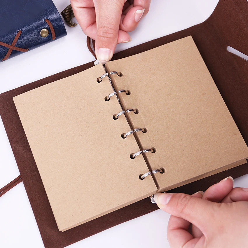 New Diary Notebook Vintage Pirate Note Book Replaceable Traveler Notepad Book Leather Cover Kraft Paper Notebook New Diary Notebook Vintage Pirate Note Book Replaceable Traveler Notepad Book Leather Cover Kraft Paper Notebook