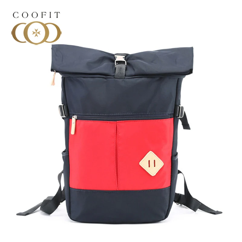 

2018 Unique Foldable School Backpack For Students Teens Boys Casual Polyester Laptop Backpack For Women Men With 5 Colors Coofit