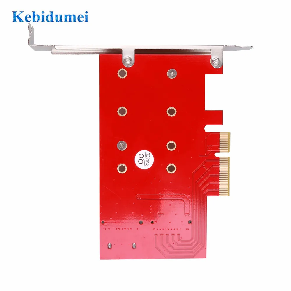 Kebidumei Pci E X4 для жесткого диска Ngff (M.2) Ssd карта расширения M ключ и B Ключ Sata кабель