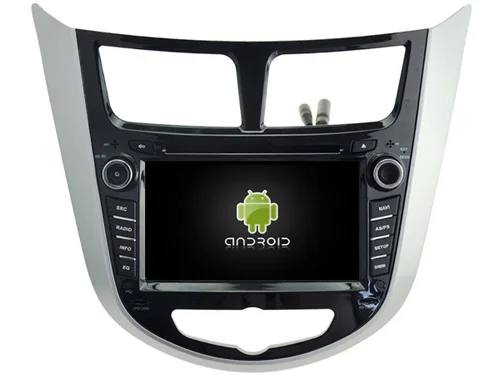 Android 7.1 Car Audio dvd-плеер GPS для Hyundai Verna/Accent/Solaris мультимедиа навигация головное