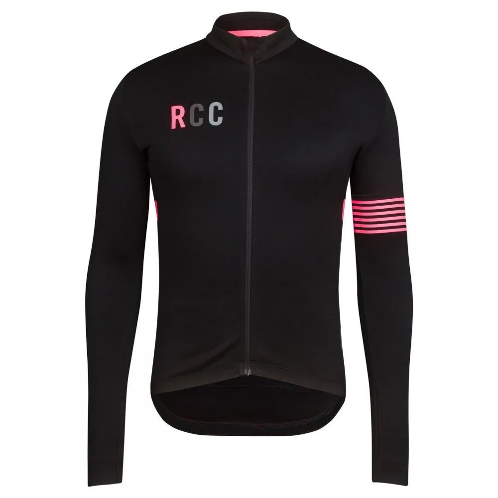

100% Polyester Men RCC Cycling Jersey Ropa Ciclismo MTB Bike Wear Long Sleeve Sportswear Bicycle Cycling Clothing 2018