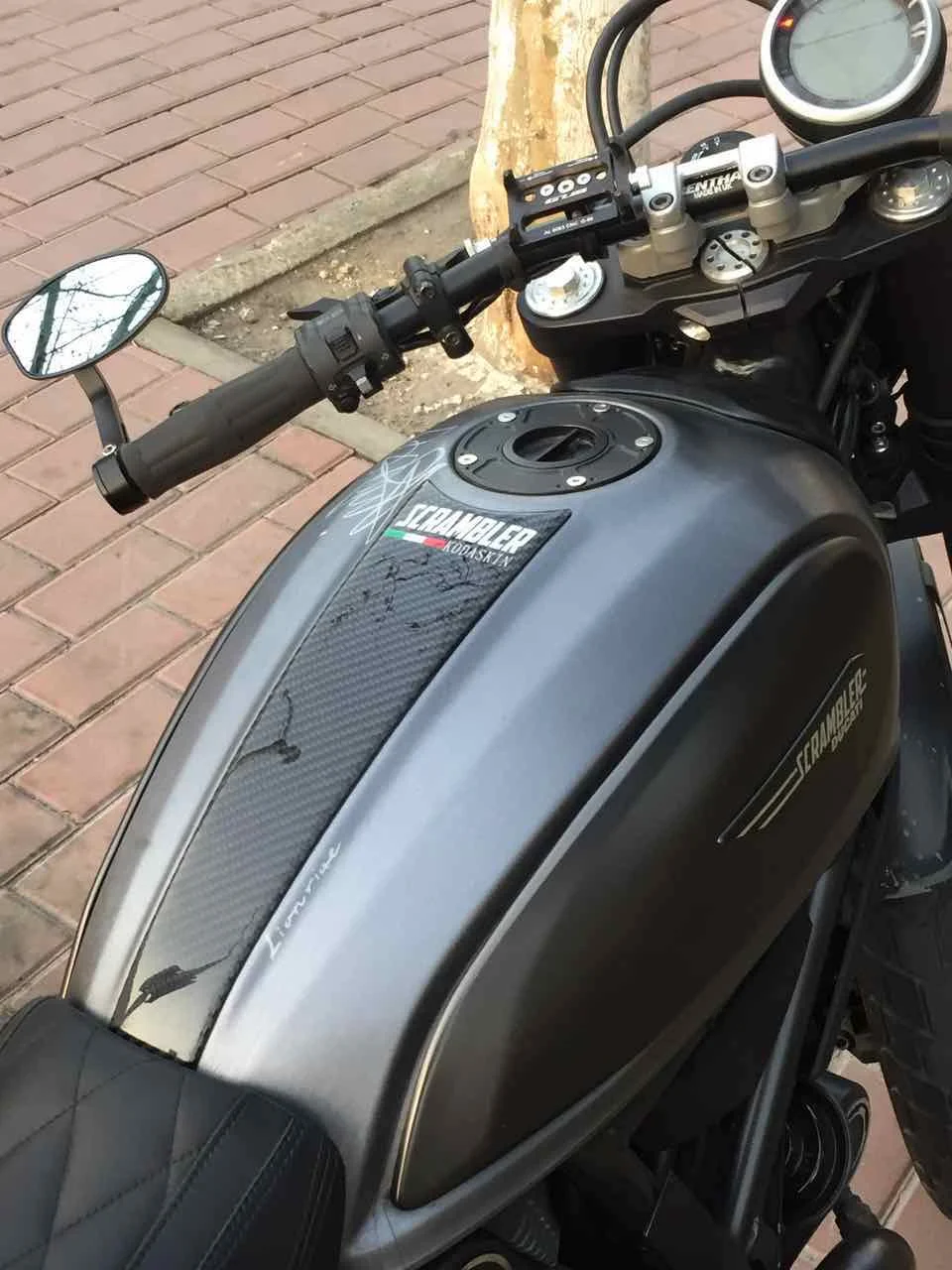 Kodaskin Motorcycle Tank Protector Pad Carbon Sticker For Ducati Scrambler Cafe Racer Sixty2 Icon Classic Full Throttle Tank Protector Pad Tank Protectortank Pad Protector Sticker Aliexpress