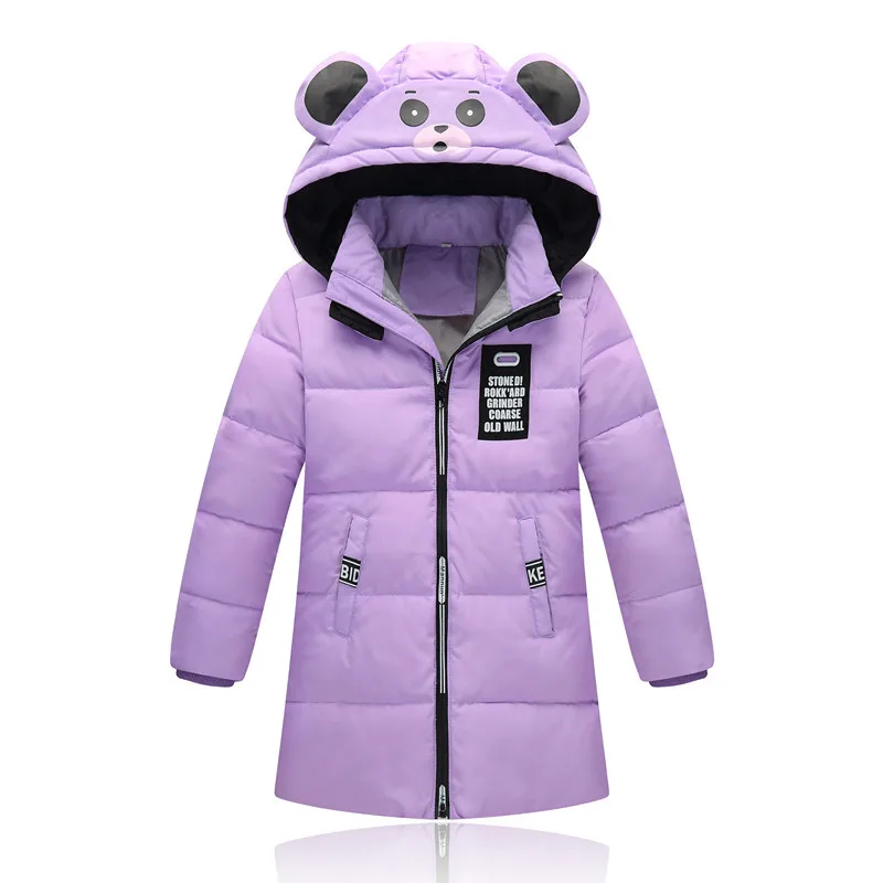 

-20 Degree Children's Duck Down Jacket for Girl Clothes Outerwear Fur Long Model Warm Baby Jackets Girls Winter Coat Cold Parka