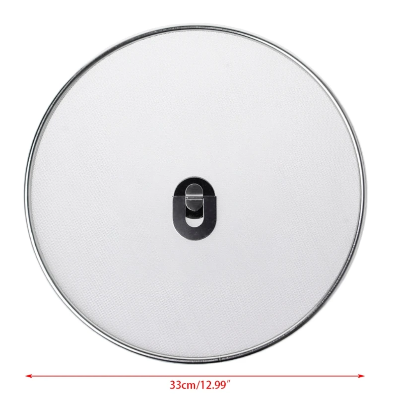 Stainless Steel Cover Lid Oil Proofing Frying Pan Splatter Screen Spill Proof - Color: A-3