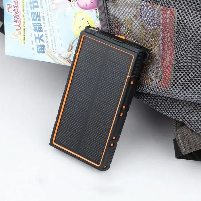 Солнечная панель Power Bank 30000mah многофункциональная Встроенная световая