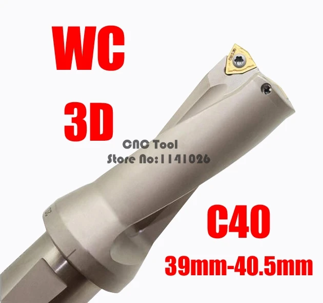 wc-c40-3d-39-395-40-405-ミリメートル-u-ドリルタイプ-wcmt06t308-挿入-u-掘削浅い穴刃先交換式挿入ドリル