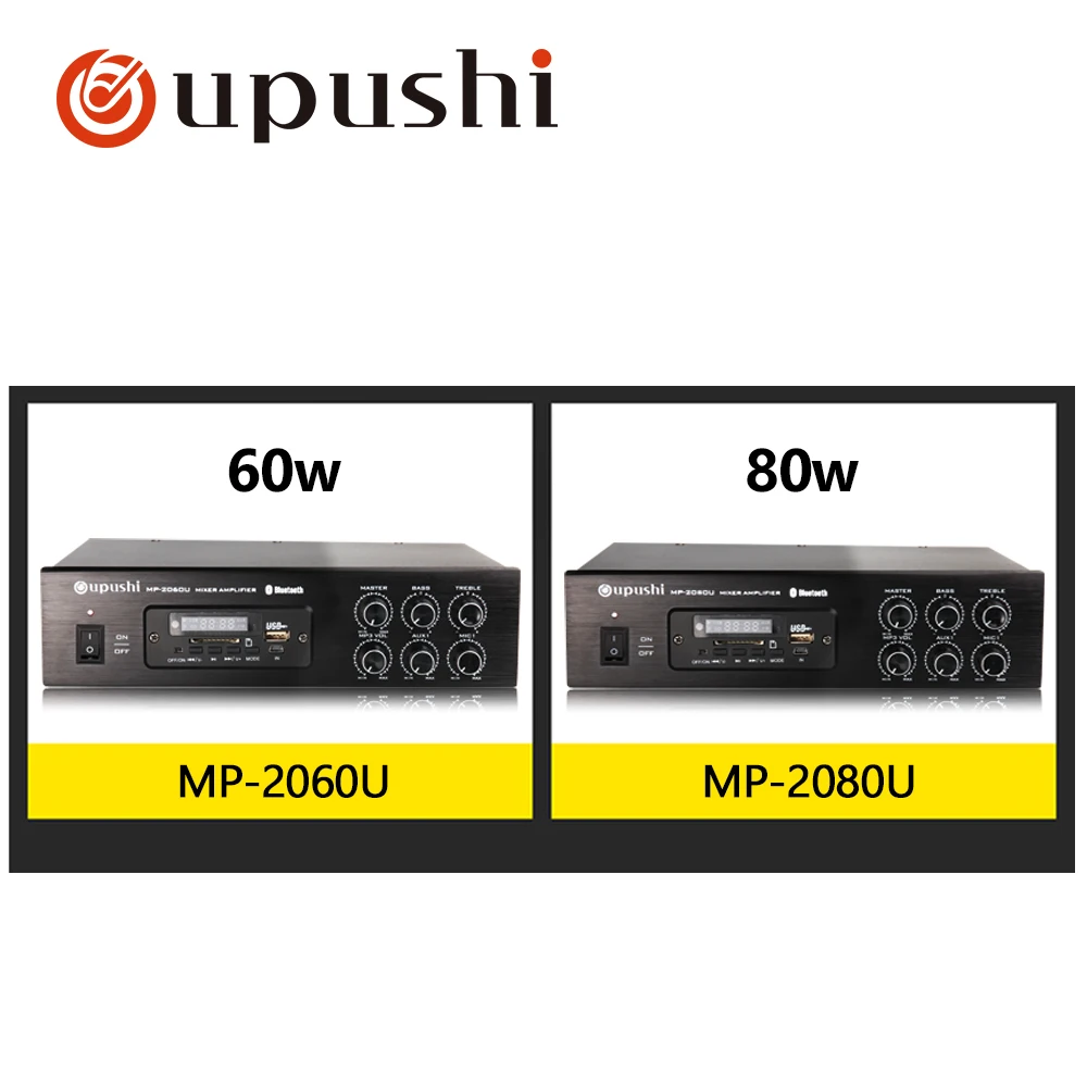 Bluetooth усилитель Oupushi 60 Вт 80 мини aduio цифровой стереозвук с usb sd пультом