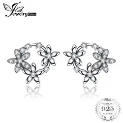 JewelryPalace Винтаж цветы гирлянды кубического циркония серьги 925 серебро Модные украшения для девочки 2018 Новый Дизайн