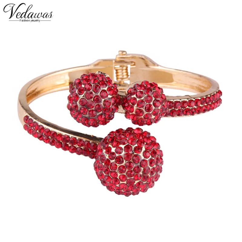 

Vedawas Brand Hot Selling Multicolor Crystal Glass Beads Bracelet for Women Fashion Bracelet & Bangles Wedding Jewelry 1952