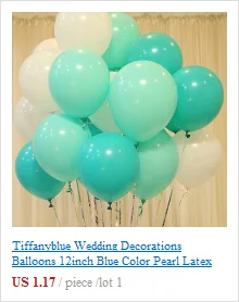 Tiffanyblue свадебные украшения, воздушные шары 12 дюймов синий цвет жемчуг латексный шар утолщаются круглые воздушные шары детский душ Свадебный декор