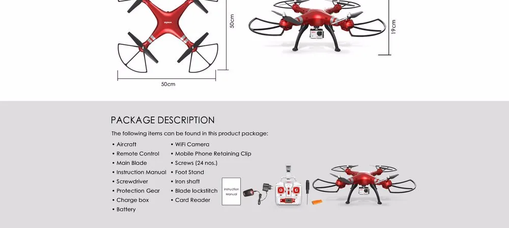 Syma X8HG 2,4G 4CH 6 Axis Gyro готовый к вылету, Радиоуправляемый Дрон-Квадрокоптер с дистанционным управлением и 8.0MP 1080 P HD Камера автоматический