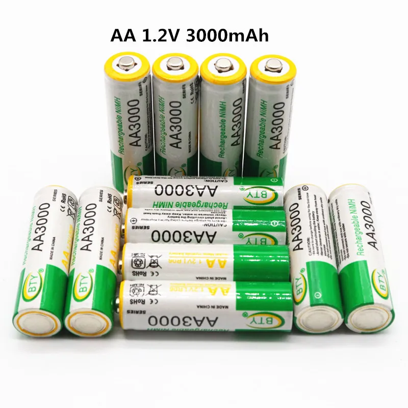 12 шт. Daweikala AA батарея 3000 1,2 V Quanlity аккумуляторная батарея AA 3000mAh BTY Ni-MH 1,2 V аккумуляторная батарея+ зарядное устройство