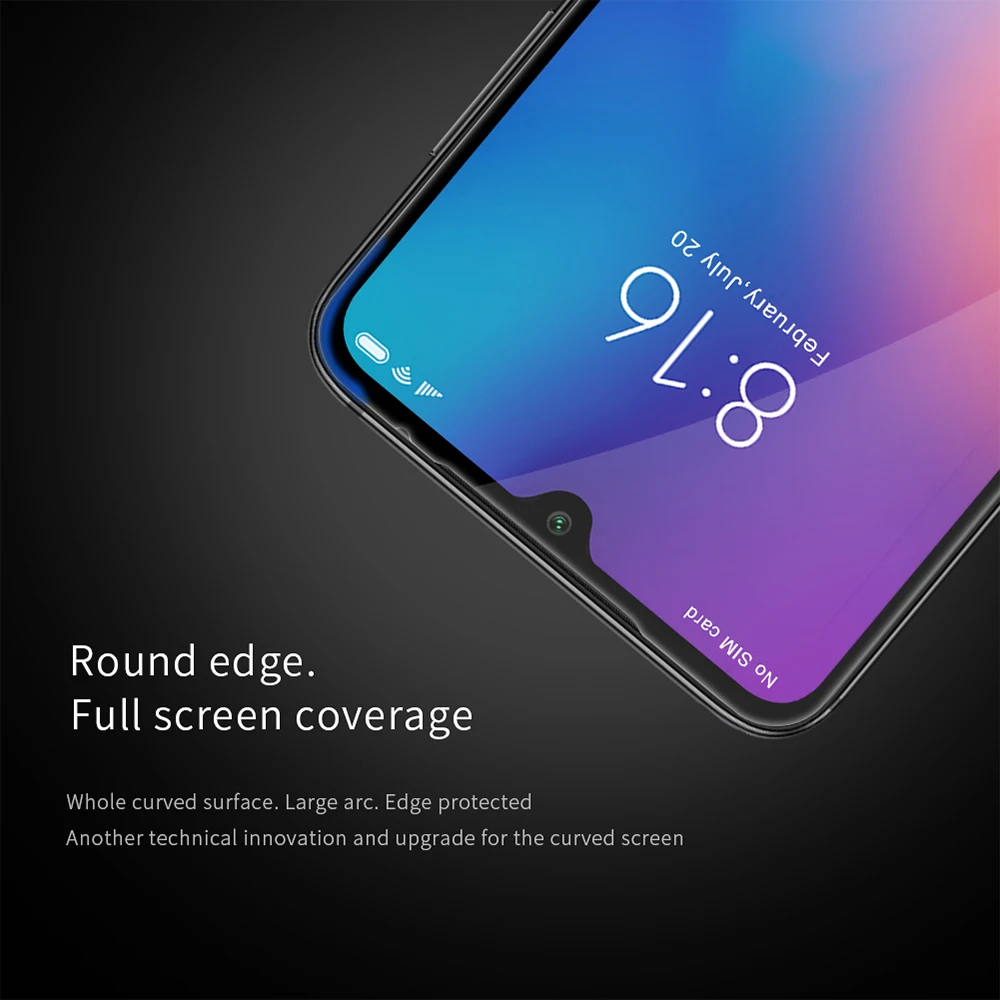 Защитная пленка для экрана Xiaomi mi 9 Explore ORE/mi 9, полностью покрывающая закаленное стекло NILLKIN XD CP+ Max, с закругленными краями, твердость 9 H, 6,39 дюйма