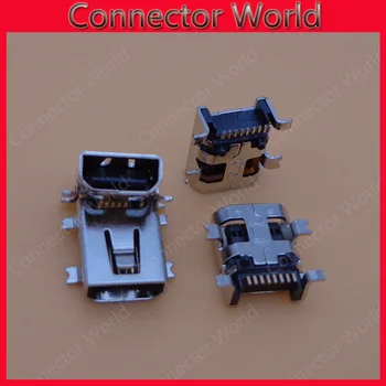 

20-500pcs micro mini 8P USB port jack charging socket connector for MP3 MP4 GPS etc,4 foot SMT 8-pin female dock plug female