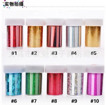 

by dhl or ems 100sets 12pcs/set Designs Nail Art Transfer Foils Sticker Adhesive Nail Polish Nail Tips Decorations beauty