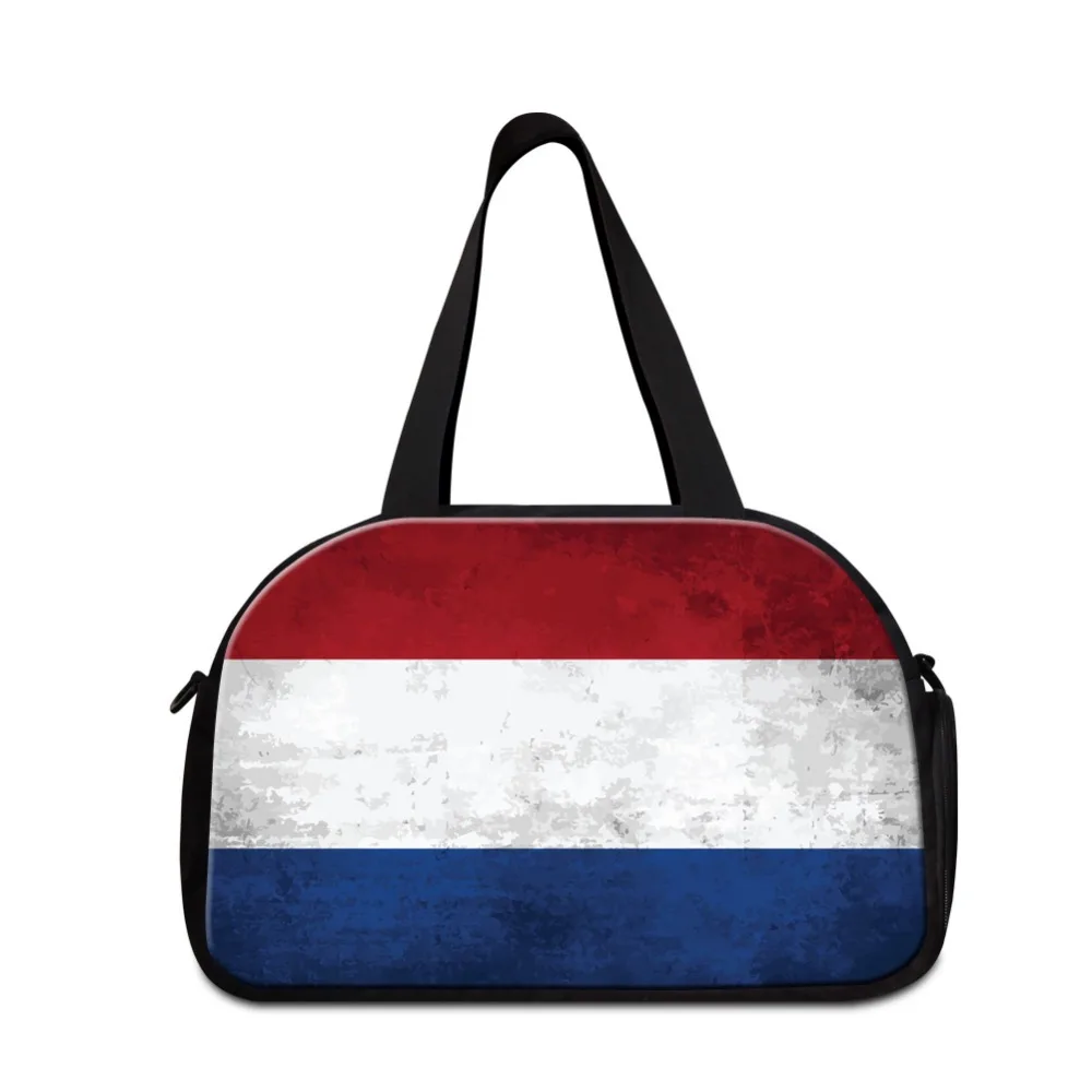 2018 France Flag travel bags brands lightweight shoulder duffle bag for