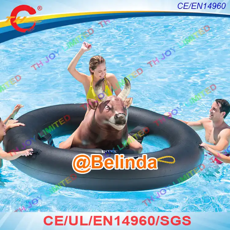riding bull pool toy