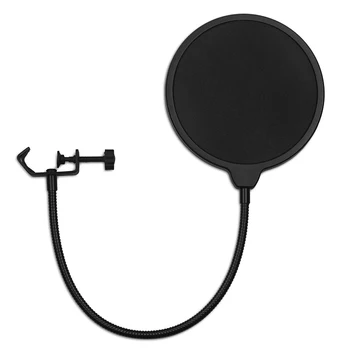 

360 Flexible Microphone Windscreen Wind Screen Filter Swivel Mount Holder For Speaking Recording