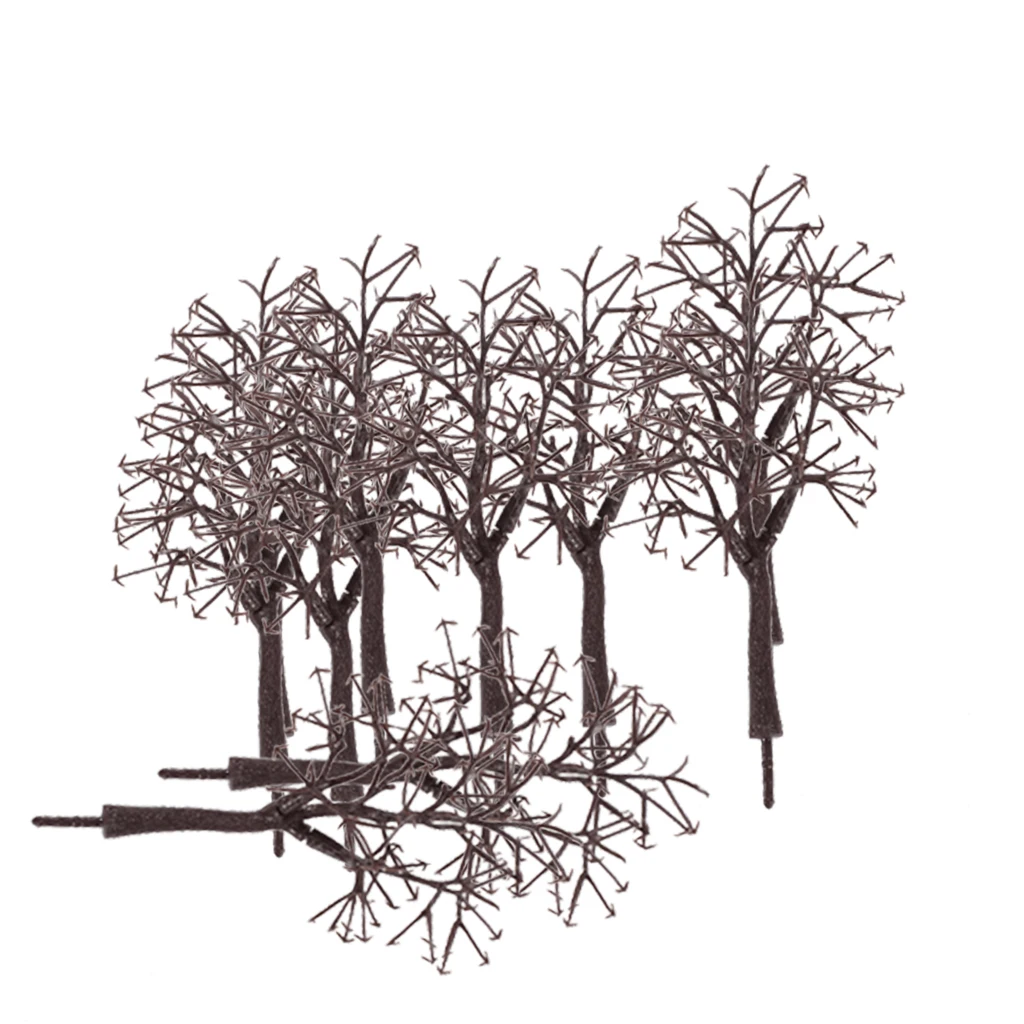 10pcs Scenery Landscape Bare Trunk 12cm Model Train Track Building Trees Park Layout Scene Toy 