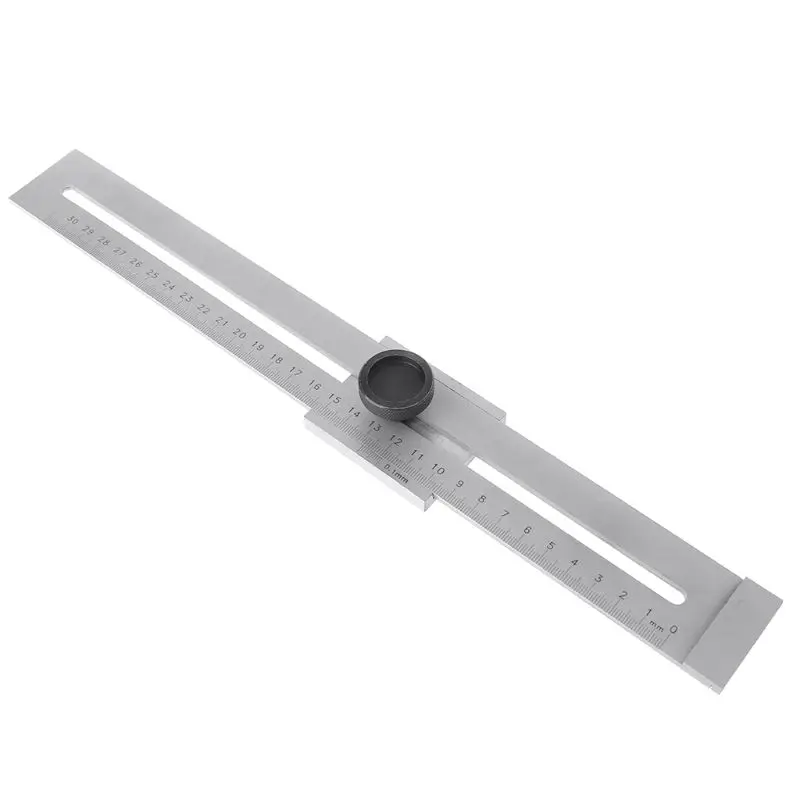 

200mm/300mm Screw Cutting Marking Gauge Ruler Mark Scraper Tool For Woodworking Measuring Carbon Steel 0.1mm Gauging Tools