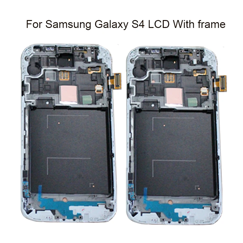 KJT Super AMOLED lcd для SAMSUNG Galaxy S4 lcd дисплей с рамкой GT-i9500 GT-i9505 i337 lcd кодирующий преобразователь сенсорного экрана в сборе