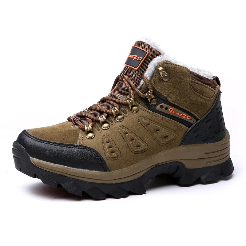 Autumn Winter Work Shoes Men Fahion Mesh Steel Toe Casual Snow Boots ...