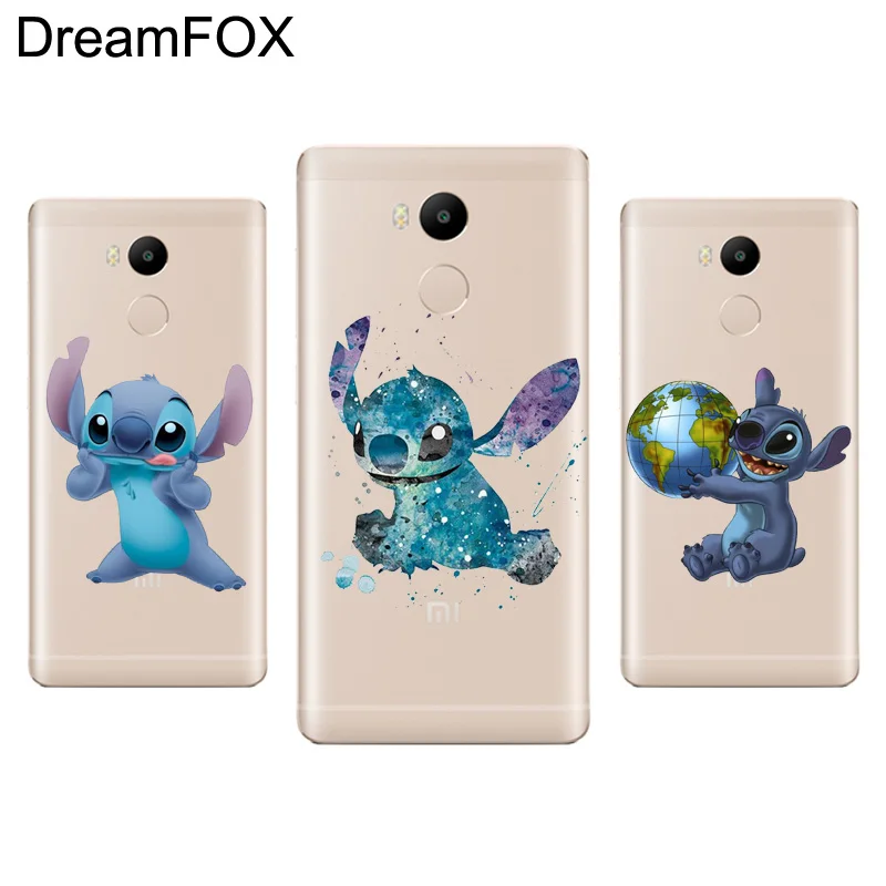 

DREAMFOX L062 Lilo And Stitch Soft TPU Silicone Case Cover For Xiaomi Redmi Note 3 4 5 Plus 3S 4A 4X 5A Pro Global