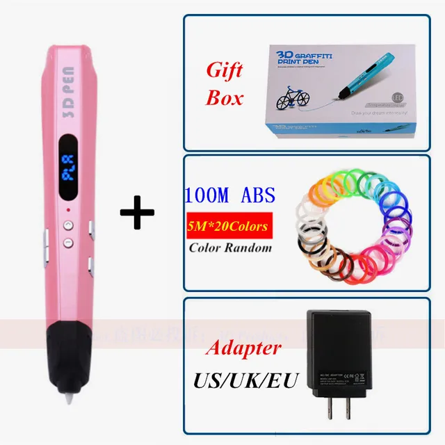 Best Offers 2018 Original 3D Pens Compatible With PLA & ABS Filaments 3 D Pen Best Gift For Student Creative Learning Can Add 100 Meter ABS Best Offers 2018 Original 3D Pens Compatible With PLA & ABS Filaments 3 D Pen Best Gift For Student Creative Learning Can Add 100 Meter ABS